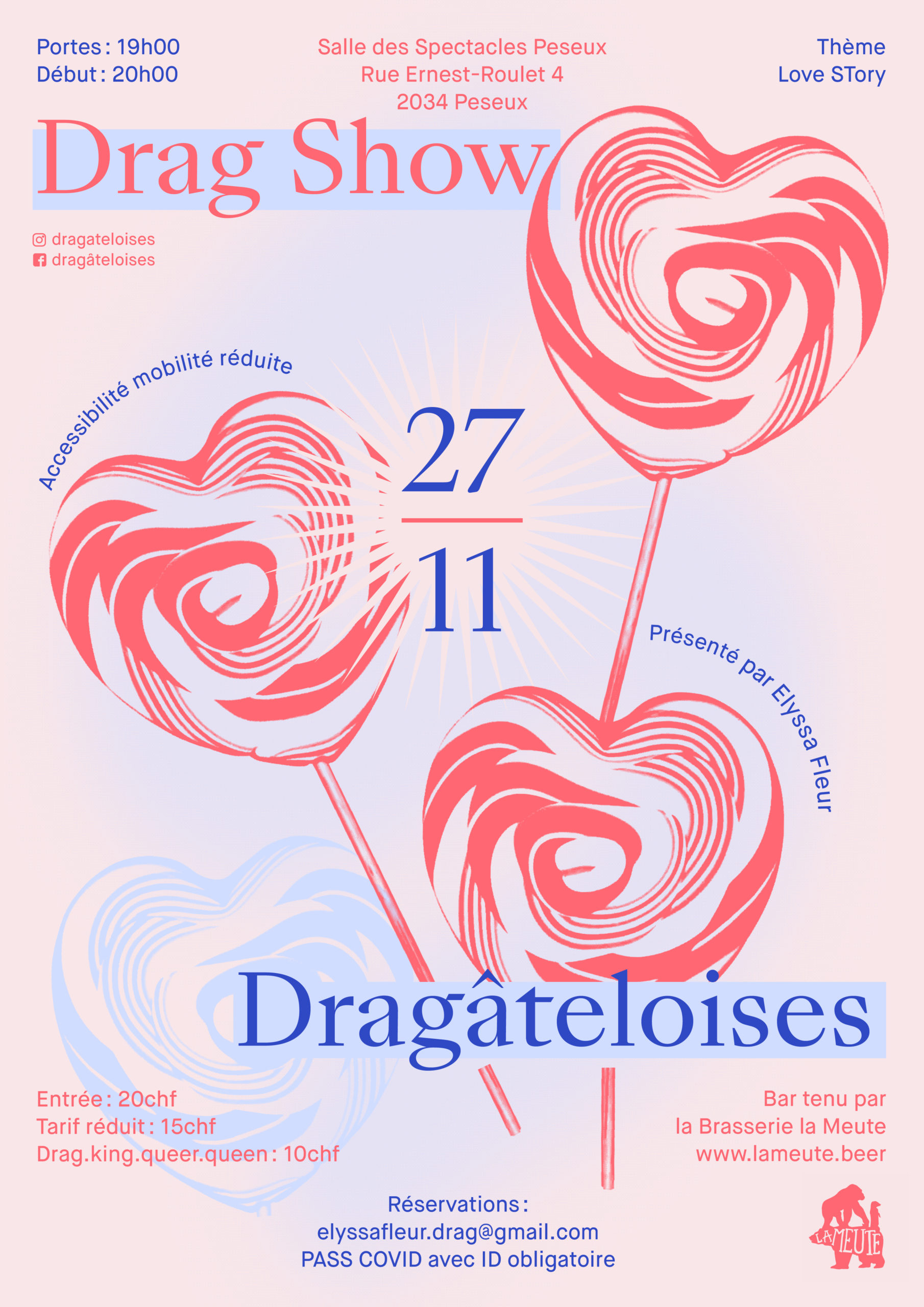 Affiche de la Dragâteloises du 27 novembre 2021